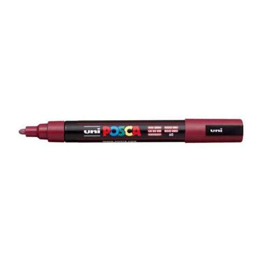 Uni Posca Marker 1.8-2.5mm Med Bullet Red Wine PC-5M-Officecentre
