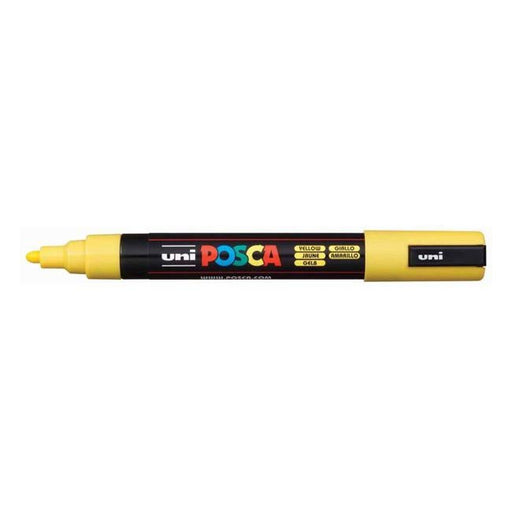 Uni Posca Marker 1.8-2.5mm Med Bullet Yellow PC-5M-Officecentre