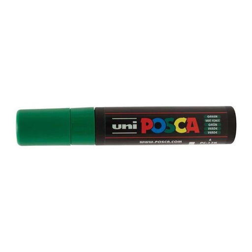 Uni Posca Marker 15.0mm Extra-Broad Chisel Green PC-17K-Officecentre