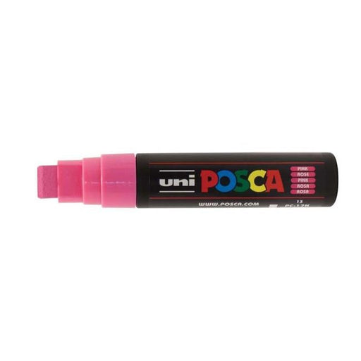 Uni Posca Marker 15.0mm Extra-Broad Chisel Pink PC-17K-Officecentre