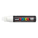Uni Posca Marker 15.0mm Extra-Broad Chisel White PC-17K-Officecentre