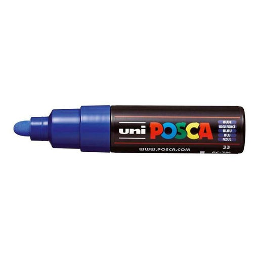 Uni Posca Marker 4.5-5.5mm Bold Bullet Blue PC-7M-Officecentre