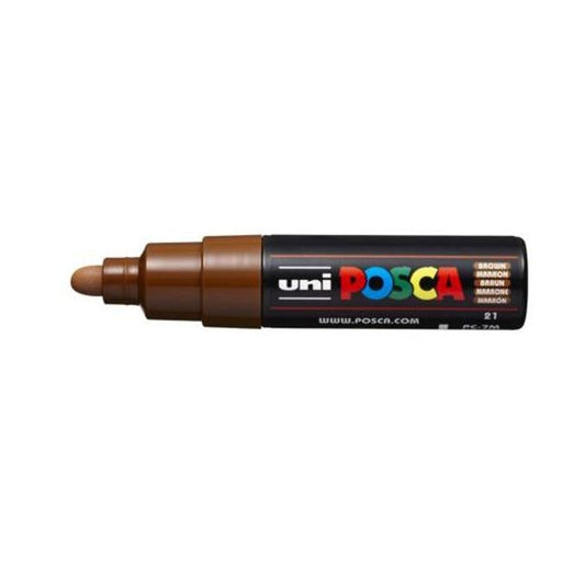 Uni Posca Marker 4.5-5.5mm Bold Bullet Brown PC-7M-Officecentre