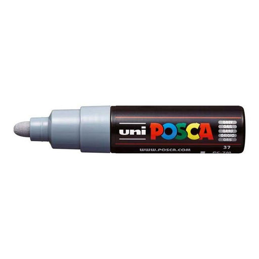Uni Posca Marker 4.5-5.5mm Bold Bullet Grey PC-7M-Officecentre