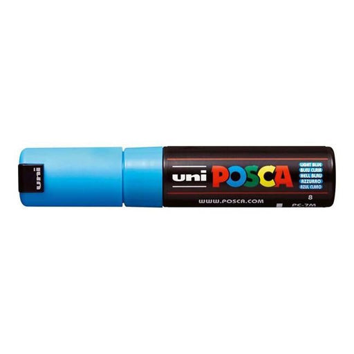 Uni Posca Marker 4.5-5.5mm Bold Bullet Light Blue PC-7M-Officecentre