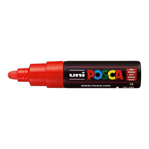 Uni Posca Marker 4.5-5.5mm Bold Bullet Red PC-7M-Officecentre