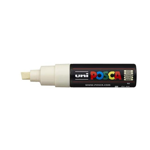 Uni Posca Marker 8.0mm Bold Chisel Ivory PC-8K-Officecentre