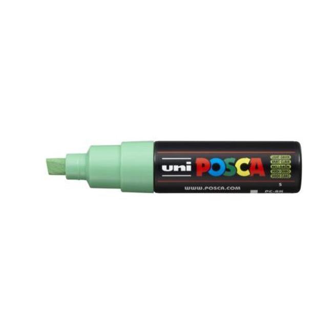 Uni Posca Marker 8.0mm Bold Chisel Light Green PC-8K-Officecentre