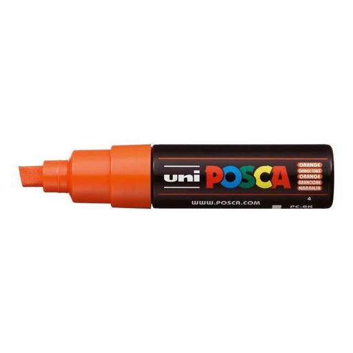 Uni Posca Marker 8.0mm Bold Chisel Orange PC-8K-Officecentre