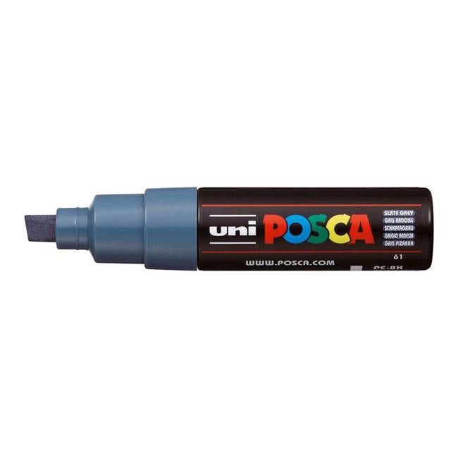 Uni Posca Marker 8.0mm Bold Chisel Slate Grey PC-8K-Officecentre