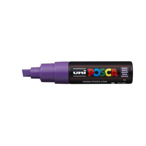 Uni Posca Marker 8.0mm Bold Chisel Violet PC-8K-Officecentre