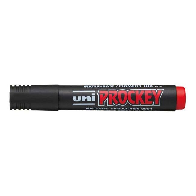 Uni Prockey Marker 1.2mm Bullet Tip Red PM-122-Officecentre