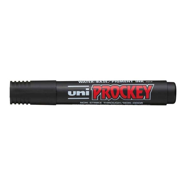 Uni Prockey Marker 5.7mm Chisel Tip Black PM-126-Officecentre