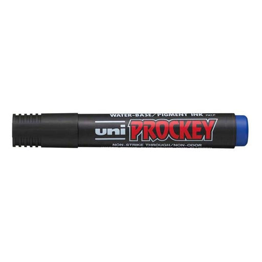 Uni Prockey Marker 5.7mm Chisel Tip Blue PM-126-Officecentre