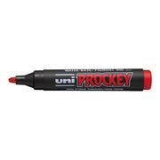 Uni Prockey Marker 5.7mm Chisel Tip Red PM-126-Officecentre