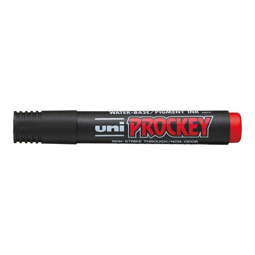 Uni Prockey Marker 5.7mm Chisel Tip Red PM-126-Officecentre