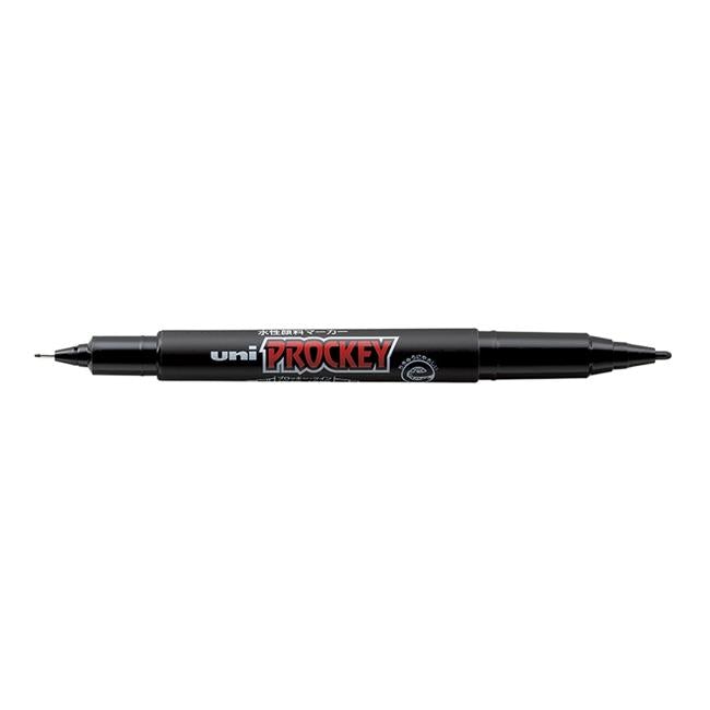 Uni Prockey Marker Dual Tip 0.4/0.9mm Black PM-120-Officecentre