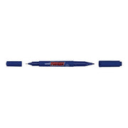 Uni Prockey Marker Dual Tip 0.4/0.9mm Blue PM-120-Officecentre