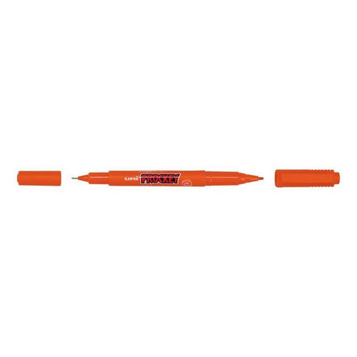 Uni Prockey Marker Dual Tip 0.4/0.9mm Orange PM-120-Officecentre