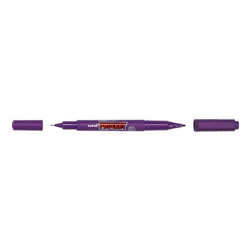 Uni Prockey Marker Dual Tip 0.4/0.9mm Violet PM-120-Officecentre