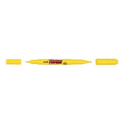 Uni Prockey Marker Dual Tip 0.4/0.9mm Yellow PM-120-Officecentre