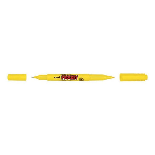 Uni Prockey Marker Dual Tip 0.4/0.9mm Yellow PM-120-Officecentre