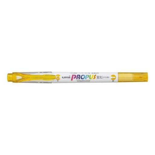 Uni Propus Window Double-Ended Highlighter 4.0mm/0.6mm Bright Yellow-Officecentre