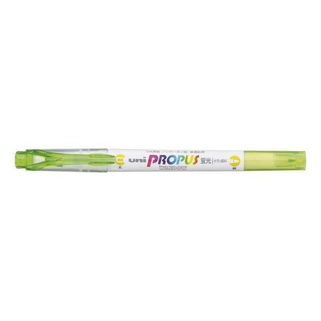 Uni Propus Window Double-Ended Highlighter 4.0mm/0.6mm Lime-Officecentre