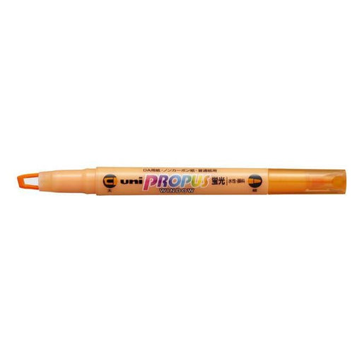 Uni Propus Window Double-Ended Highlighter 4.0mm/0.6mm Orange-Officecentre