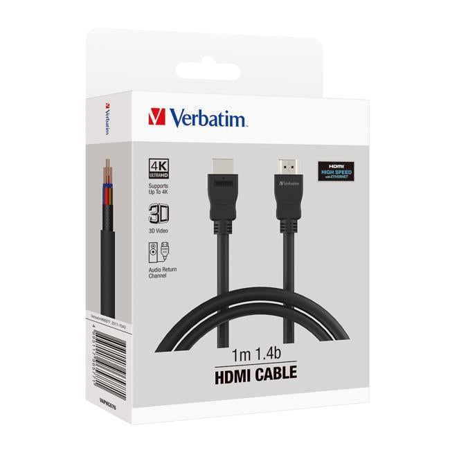 Verbatim Essentials HDMI Cable 1m Black-Officecentre