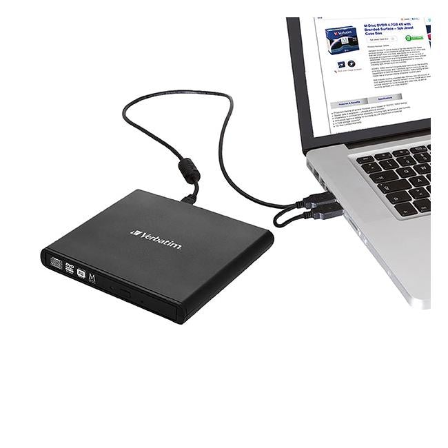 Verbatim external slimline mobile cd/dv black-Officecentre