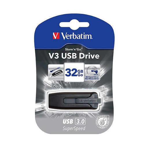 Verbatim hard drive usb 3.0 usb 3.0 32gb grey-Officecentre
