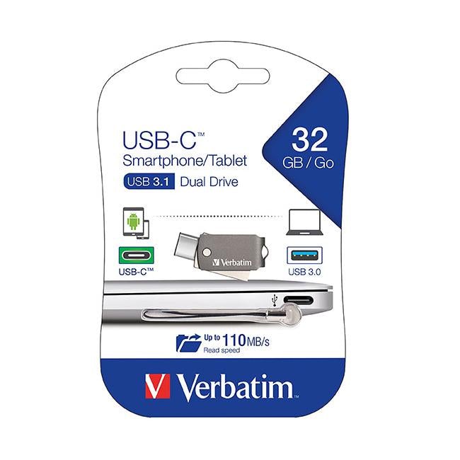 Verbatim on the go usb-c 3.1 drive 32gb-Officecentre