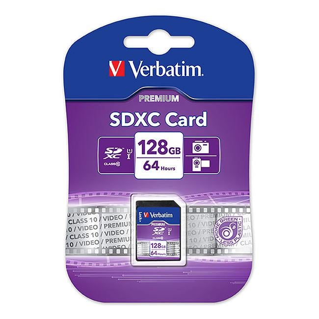 Verbatim sdxc card 128gb class 10-Officecentre