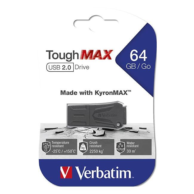 Verbatim toughmax usb 2.0 drive 64gb-Officecentre