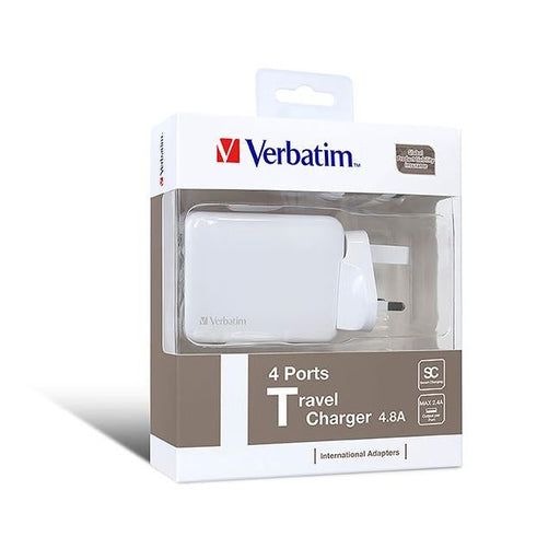 Verbatim travel charger 4-port travel charger (au, us, eu, uk)-Officecentre