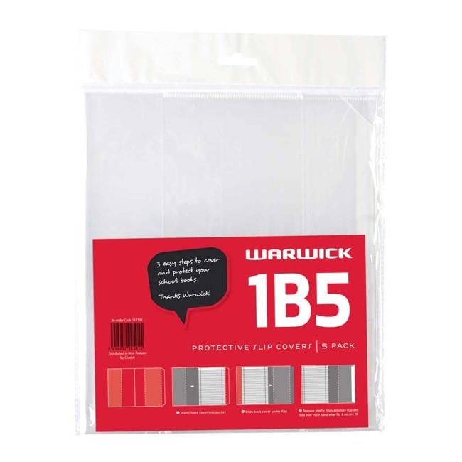 Warwick Bookcover 1b5 Slip 5 Pack-Officecentre