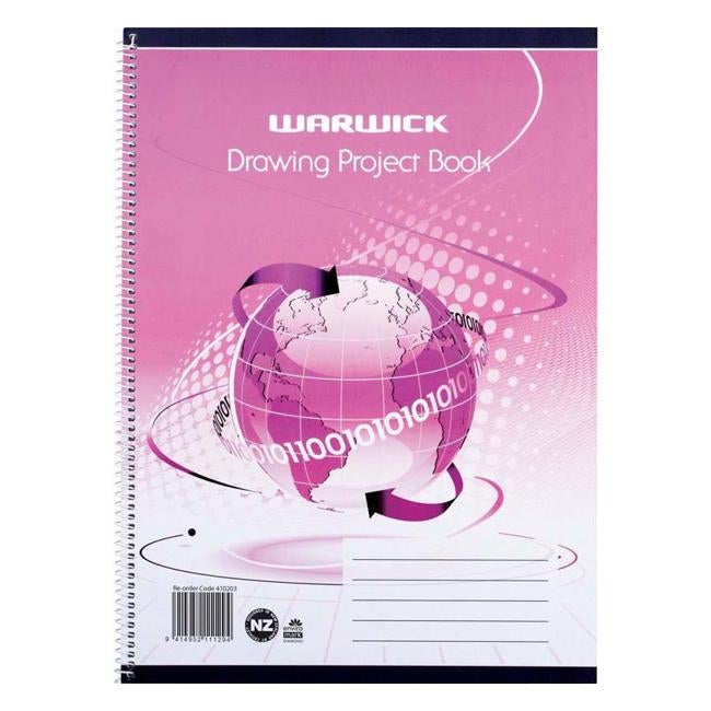 Warwick Drawing Project Book Spiral 30 Leaf 335x245mm-Officecentre