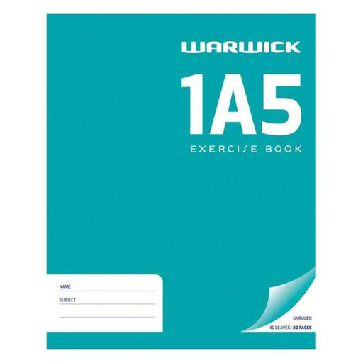 Warwick Exercise Book 1A5 40 Leaf Unruled 255x205mm-Officecentre