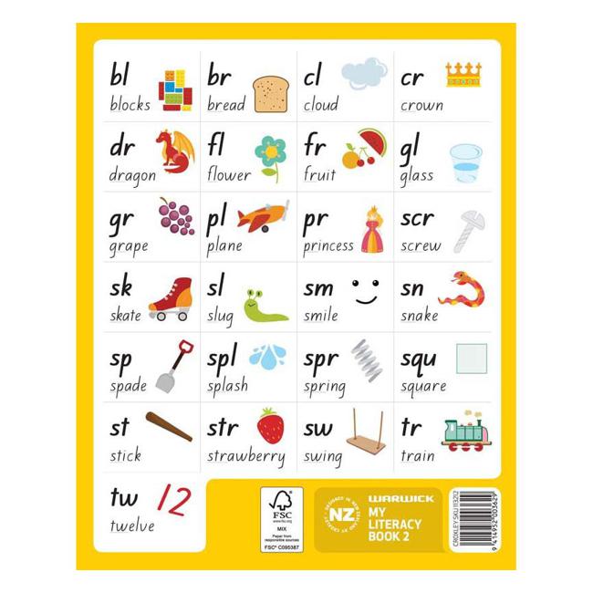 Warwick FSC Mix 70% My Literacy Book 2 12mm Ruled 64 Page-Officecentre