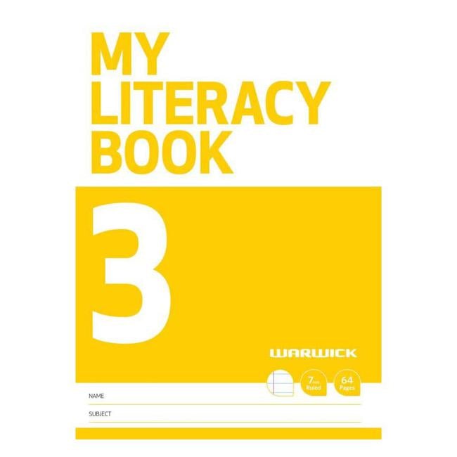 Warwick FSC Mix 70% My Literacy Book 3 7mm Ruled 64 Page-Officecentre