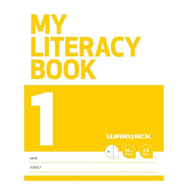Warwick FSC Mix 70% My Literacy Book1 14mm Ruled 64 Page-Officecentre