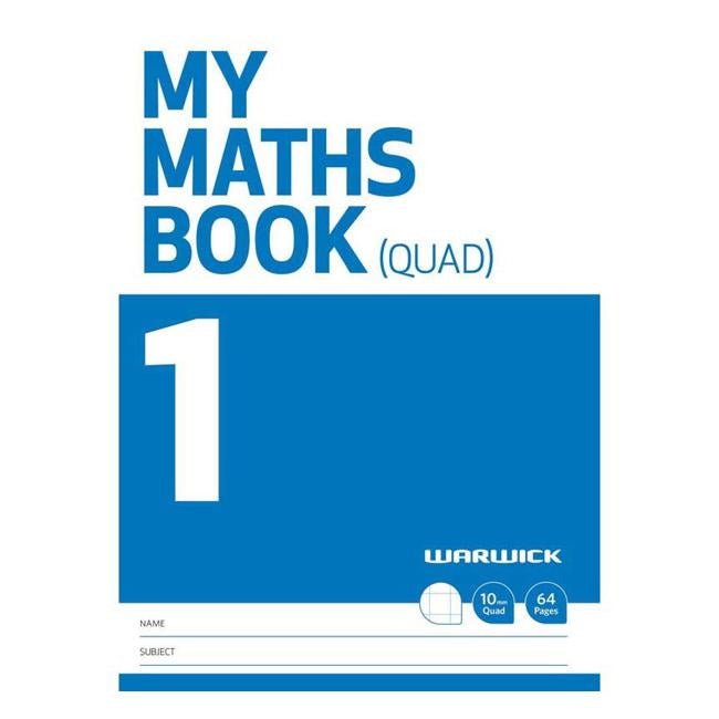 Warwick FSC Mix 70% My Maths Book 1 10mm Quad 64 Page-Officecentre