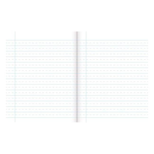 Warwick Learn To Write BWB 32 Leaf Dashed 7mm Ruled 14mm 230x180mm-Officecentre