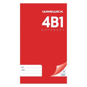 Warwick Notebook 4B1 64 Leaf Hard Cover Ruled 7mm 165x100mm-Officecentre