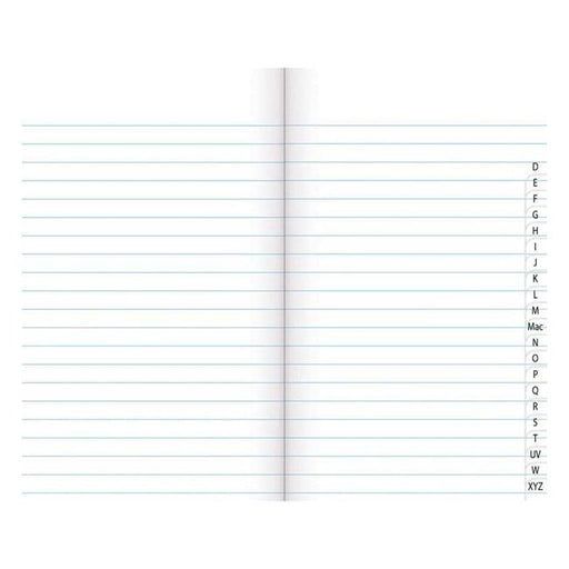 Warwick Notebook 5B1 32 Leaf Indexed Ruled 7mm 165x100mm-Officecentre