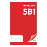 Warwick Notebook 5B1 32 Leaf Indexed Ruled 7mm 165x100mm-Officecentre