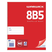 Warwick Notebook 8B5 50 Leaf Spiral Ruled 7mm 255x205mm-Officecentre