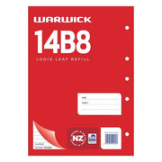 Warwick Refill 14B8 Loose Leaf 50 Leaf A4 Ruled 7mm-Officecentre