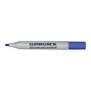 Warwick Whiteboard Marker Blue Bullet Tip Box 12-Officecentre